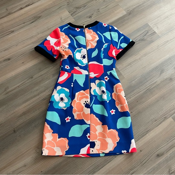 Kate Spade Dive Right In Jaq Floral Print Shift Dress Size 4 - Picture 4 of 4